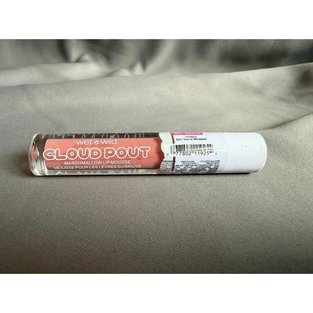 111925 WET N WILD Cloud‎ Pout Girl, Your Whipped Pink Marshmallow Lip Mousse New